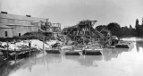 Waihi-Paeroa Gold Extraction Company's plant on the Ohinemuri River, 1910-1917